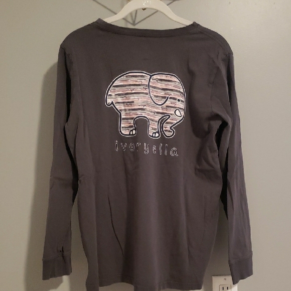 Ivory Ella Gray Long Sleeve Shirt - Picture 2 of 4